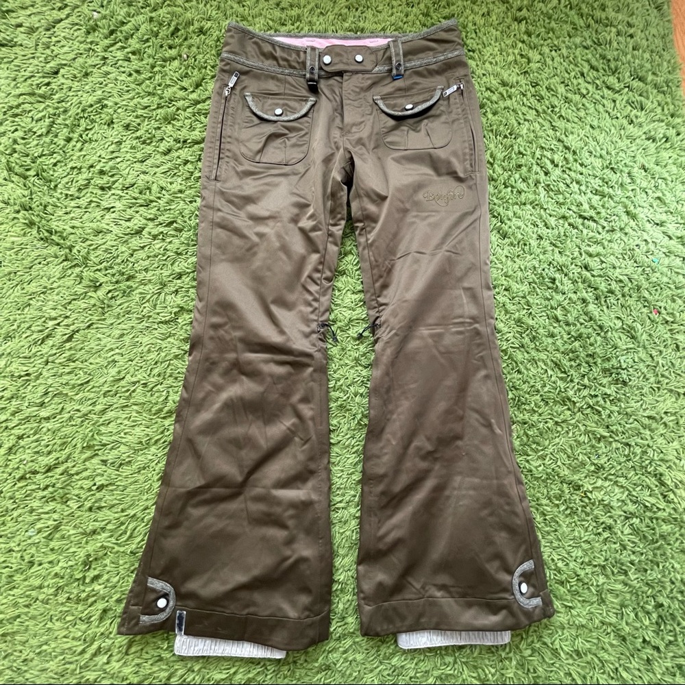 Bonfire indie fit olive snow ski pant